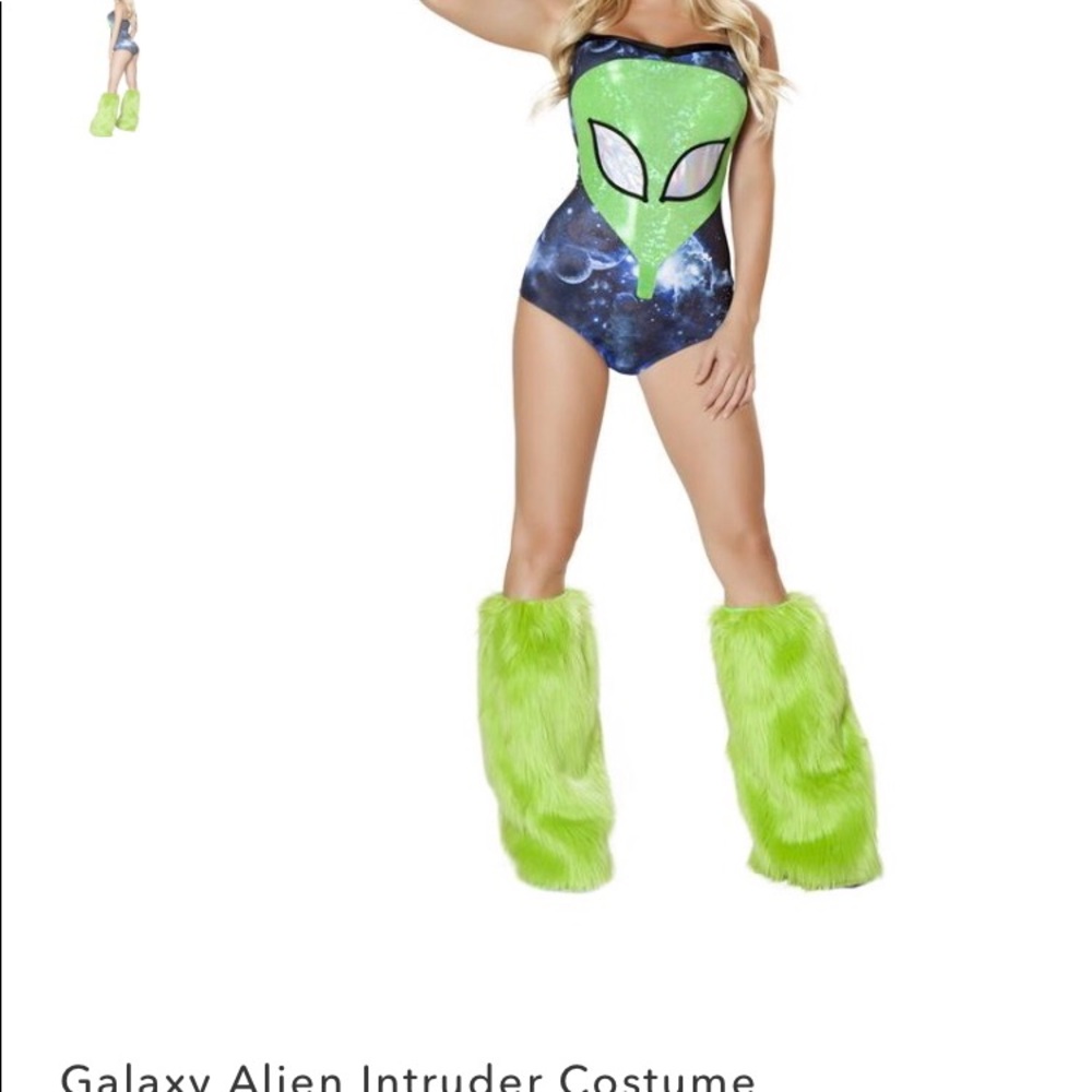 Roma neon alien bodysuit